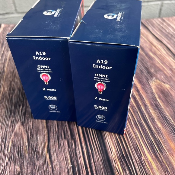 Energetic Lighting 2 pack red and blue LED glass bulbs - Picture 6 of 7